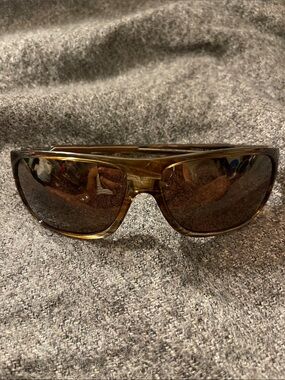Maui Jim Men's Tortoise Brown Shield Swim Sunglasses
